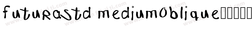 futurastd medium0blique字体转换